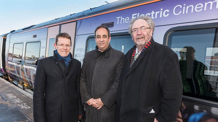 Andy Street, Mayor of the West Midlands; Jan Chaudhry-van der Velde, MD of West Midlands Trains; Cllr Roger Lawrence, Chair of West Midlands Rail