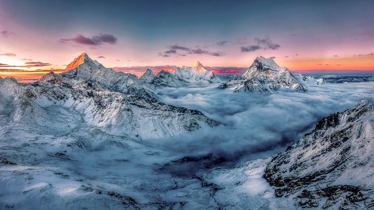 SkyPixel 6th Anniversary Contest-Photo Group-First Prize-Nature-远眺三怙主雪山