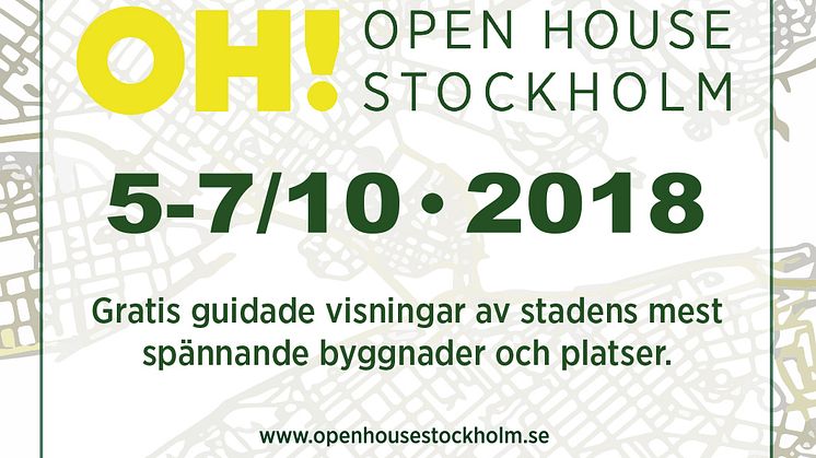 Open House Stockholm 5-7 oktober 