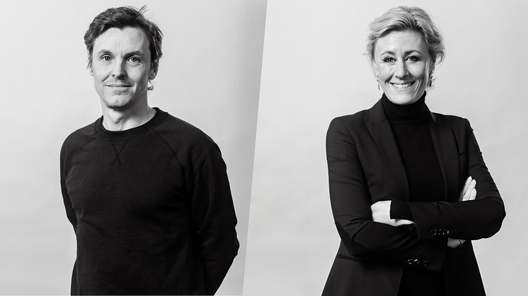 Daniel Wagnerius, CTO Mynewsdesk och Louise Barnekow, CEO Mynewsdesk