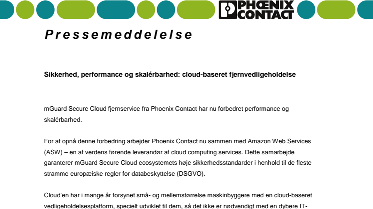 Sikkerhed, performance og skalérbarhed: cloud-baseret fjernvedligeholdelse