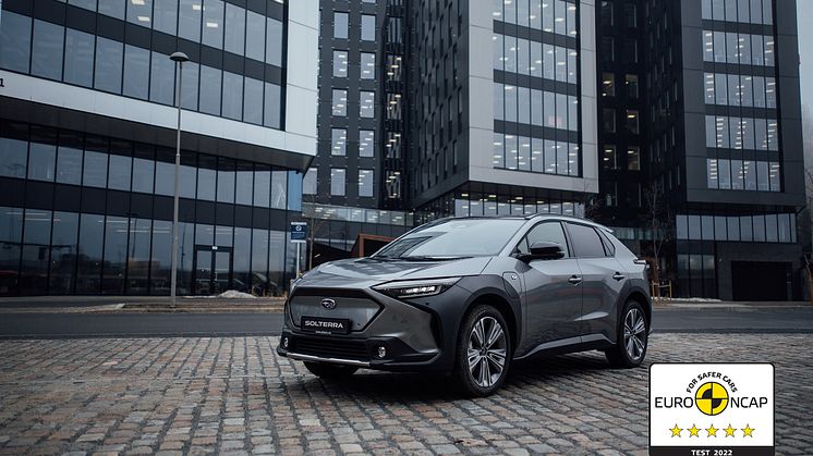 Elektriske Subaru Solterra AWD får fem stjerner i Euro NCAP-testen* i 2022