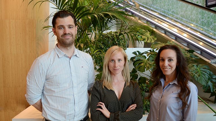 David McCann (Alvik Basket), Sanna Sultan (Bromma Blocks) och Maria Sjöholm (Brommagymnasterna)