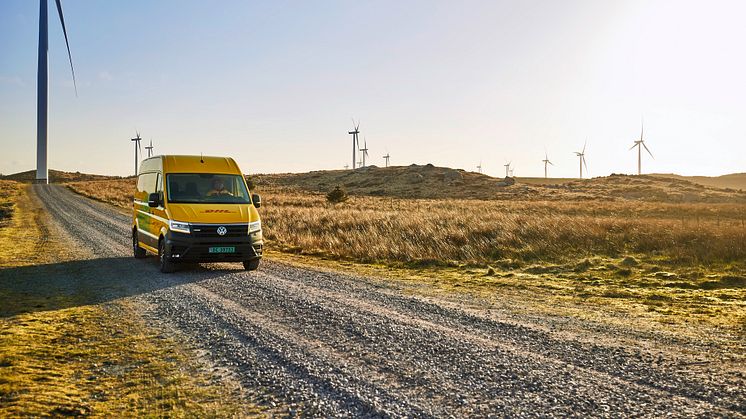 Deutsche Post DHL Groups har et bæredygtighedsmål om at opnå netto-nul-emissioner i 2050.