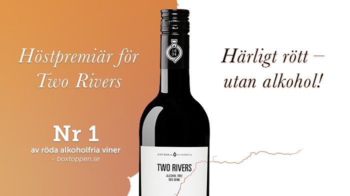 Höstpremiär för Two Rivers - Härligt rött utan alkohol!