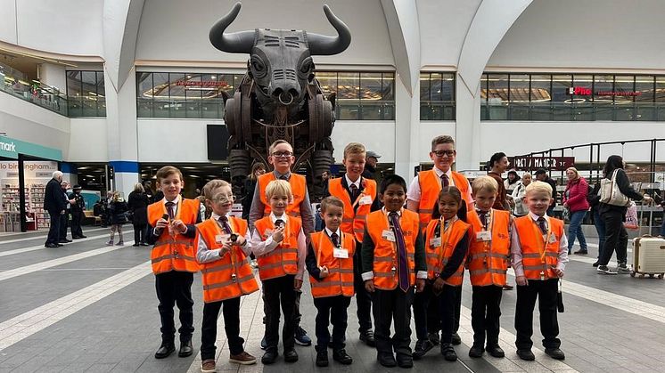 Little Train Conductors at Birmingham New Street