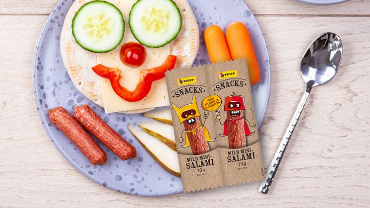 Tulip lanserar Mild Mini-salami i delbar förpackning – perfekt som mellanmål 