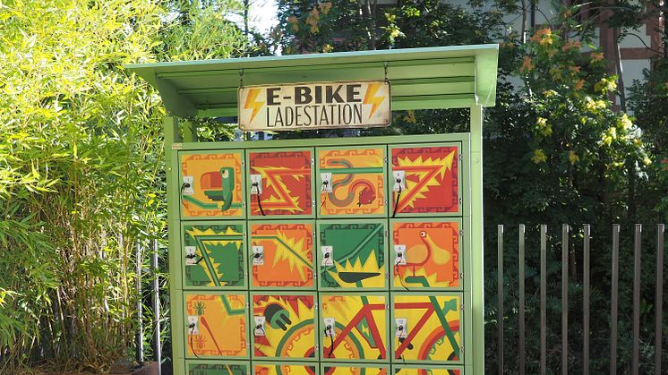 E-Bike-Station zum Aufladen 