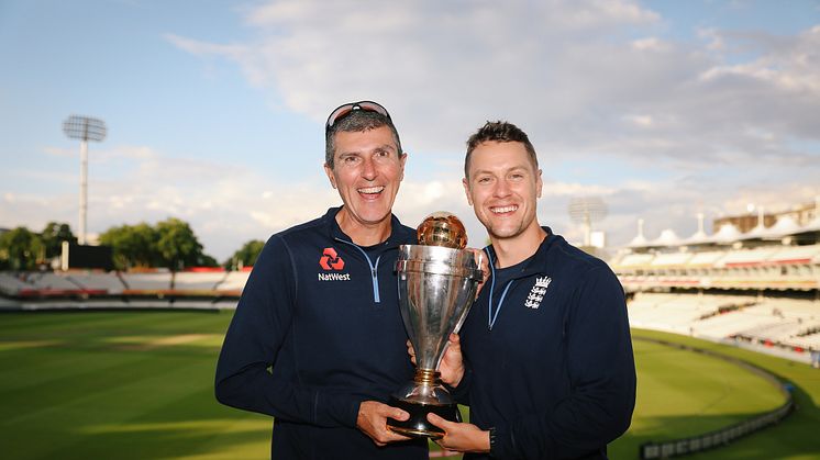 Maiden with former Head Coach Mark Robinson in 2017. Photo: ECB