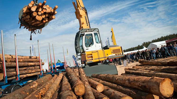 På nya området Load & Transport finns allt som rör logistiken av råmaterial från skogen till industrin.