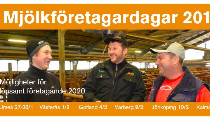 Fokus på lönsamhet för Västsvenska mjölkbönder: Mjölkföretagardagen 2016 i Varberg
