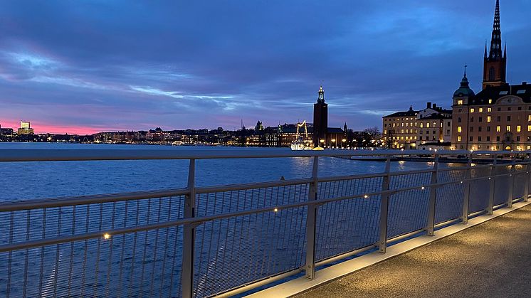 Fin utsikt från gång-cykelvägen Getingmidjan