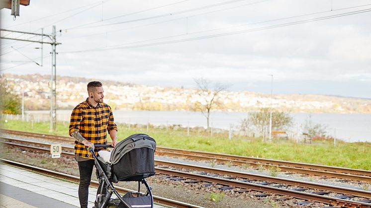 Nu reser man förmånligt med barnvagn även i regionbuss- och tågtrafiken.