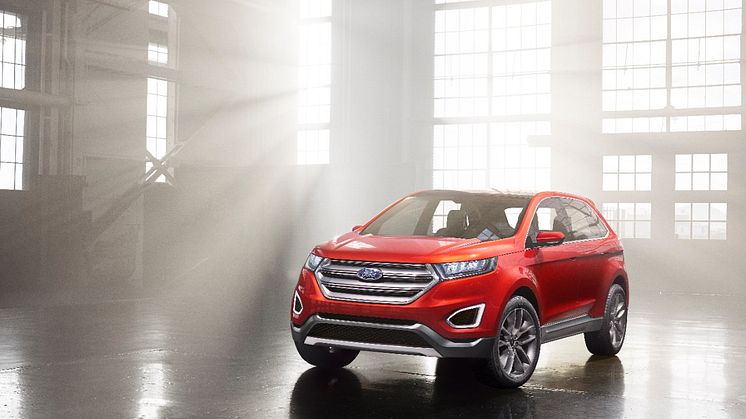 Ford Edge Concept ger smakprov på ny stor och exklusiv SUV för Europa