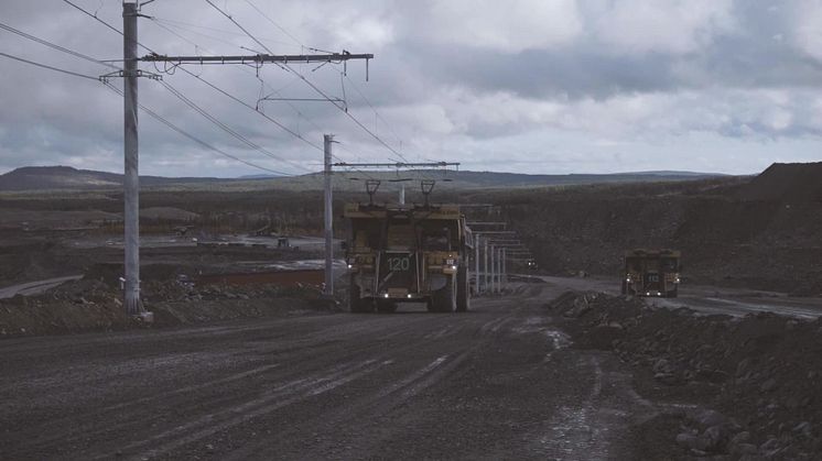 Eldrivna truckar testas i produktion i Aitikgruvan