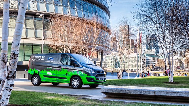 Plug in Hybrid Ford Transit Londonban