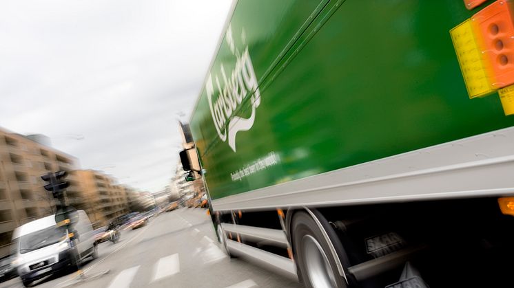 Carlsberg Sverige minskar miljöbelastningen med 1 000 000 liter diesel
