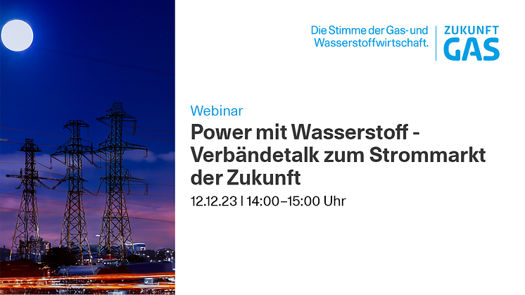 Power mit Wasserstoff: Verbändetalk zum Strommarkt der Zukunft