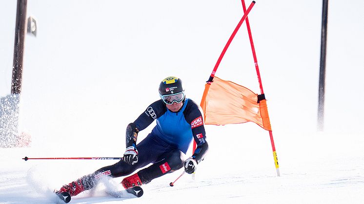 Ytterligare besked kom på torsdagskvällen efter Monséns krasch i Val Gardena. Foto: Ski Team Sweden Alpine