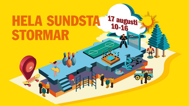 Festivalstämning när Hela Sundsta stormar! 