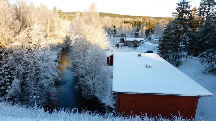 Efter genomförd modernisering av Graninge kraftverk i Sollefteå kommun dubbleras produktion av förnybar el. Foto: Uniper