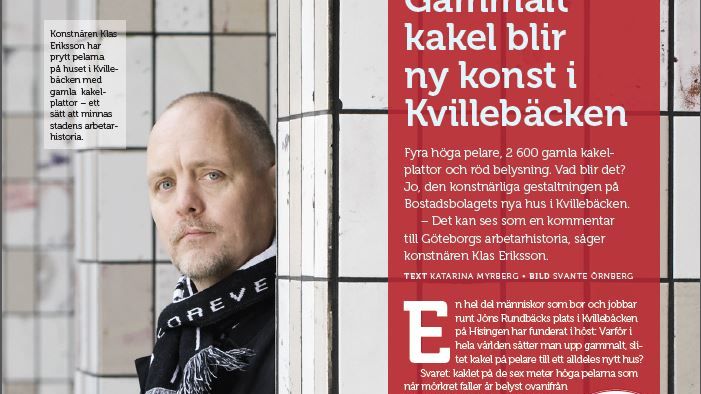 Reportage i senaste numret av Bostadsbolagets hyresgästtidning Trivas.