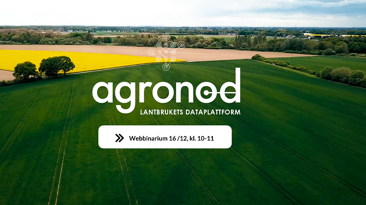 Webbinarium hos Agronod: Datadelning i svenskt lantbruk