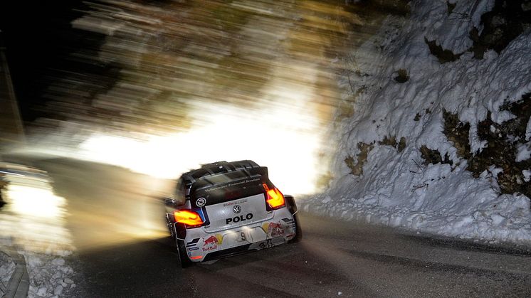 Snö och slask i Rally Monte Carlo