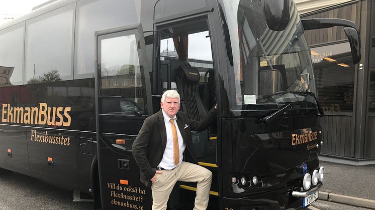 Johan Ekman, Grundare och VD EkmanBuss Flexibussitet och EkmanResor 1st Bussness Class