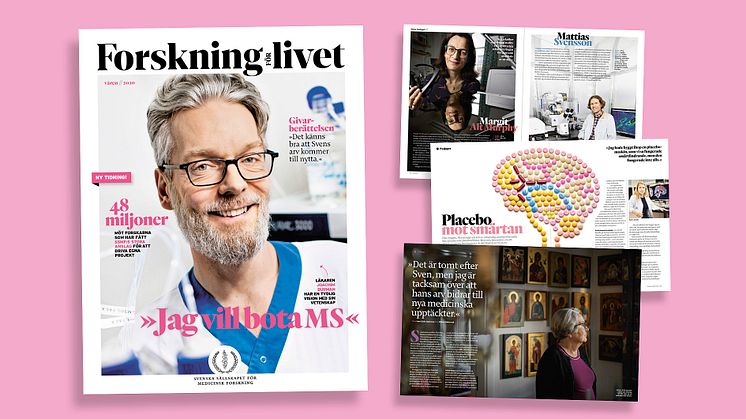 Forskning för livet är en ny populärvetenskaplig tidning från Svenska Sällskapet för Medicinsk Forskning.