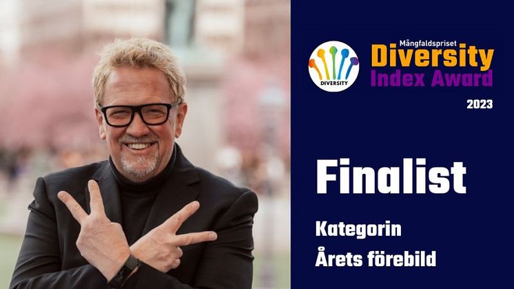  Mats Wernheim, finalist i kategorin "Årets förebild" i Diversity Index Award 2023.