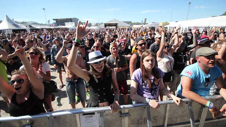 Festivalbild från Sweden Rock Festival