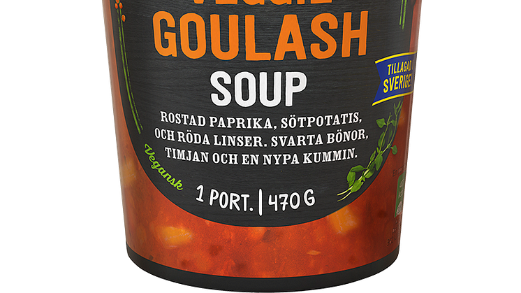 Återkallelse av Veggie Goulash