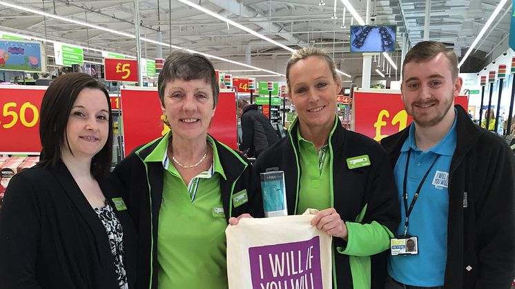 Asda Radcliffe workforce checkout ways to get active