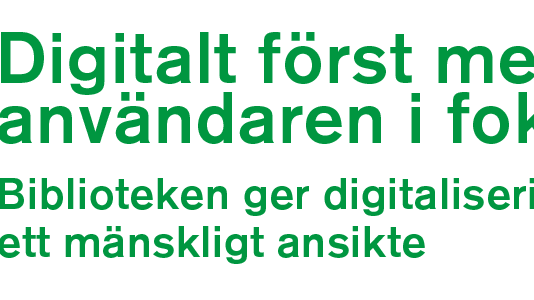 Pressinbjudan: Erik Fichtelius presenterar förslaget "Digitalt först med användaren i fokus"på Bok & Biblioteksmässan torsdag kl 10.30