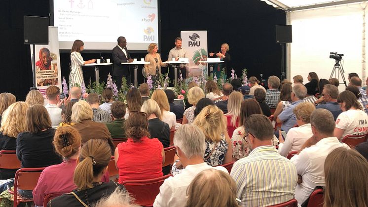 PMU anordnar två seminarier i Almedalen. Ett om fredsarbetet i Etiopien och ett om det sexuella våldet mot kvinnor världen över. Foto: PMU