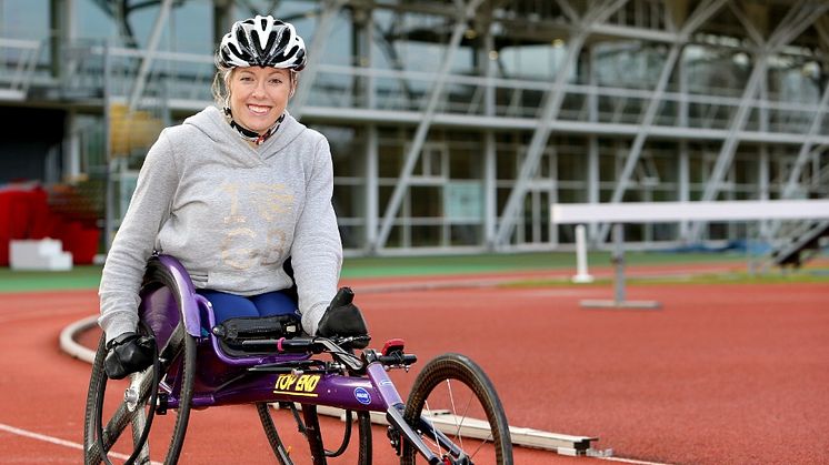 Hannah Cockroft in training