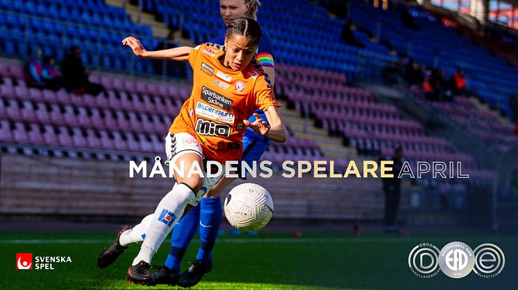 Jónsdóttir och Björk - Månadens Spelare i OBOS Damallsvenskan och Elitettan