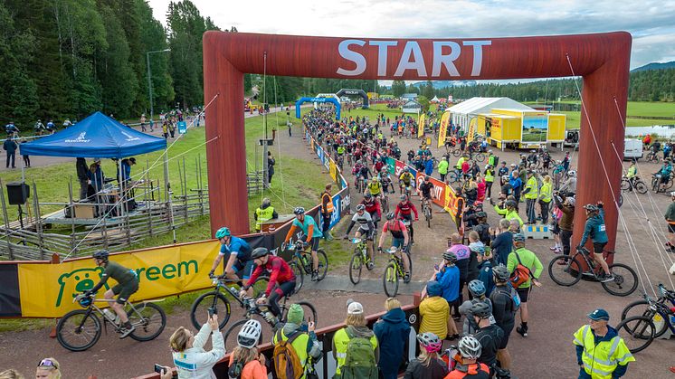 Cykelvasan Öppet Spår 2023 start Sälen
