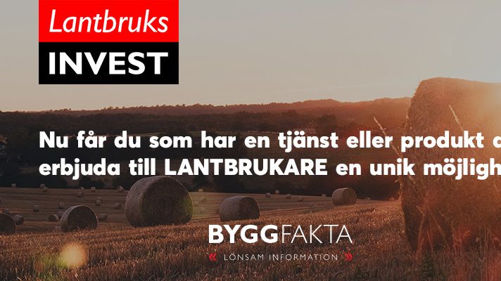 Över 8000 lantbrukare planerar investeringar och byggåtgärder - vill du veta vilka?