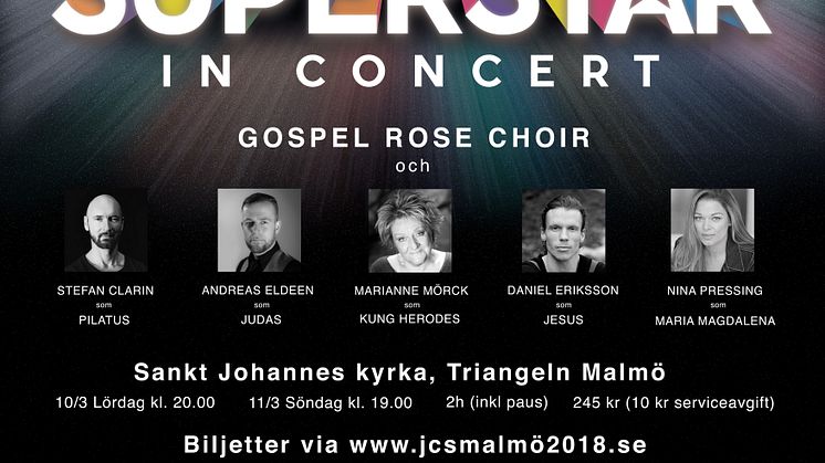 ​Jesus Christ Superstar äntligen tillbaka i Malmö. Nu i S:t Johannes kyrka.