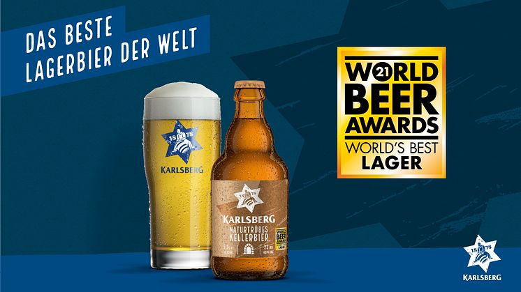 Karlsberg Kellerbier - das beste Lager der Welt - ist jetzt national in einschlägigen Craft Beer Shops erhältlich. Foto: Karlsberg