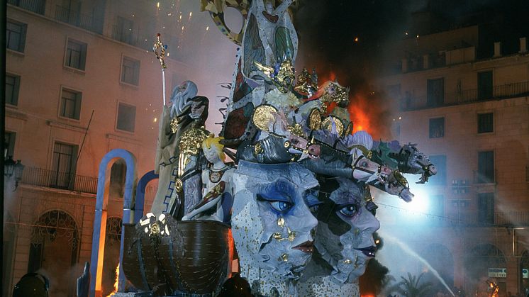 Sankthansfest i Alicante - Afbrænding af papmachéfigurer, Valencia regionen