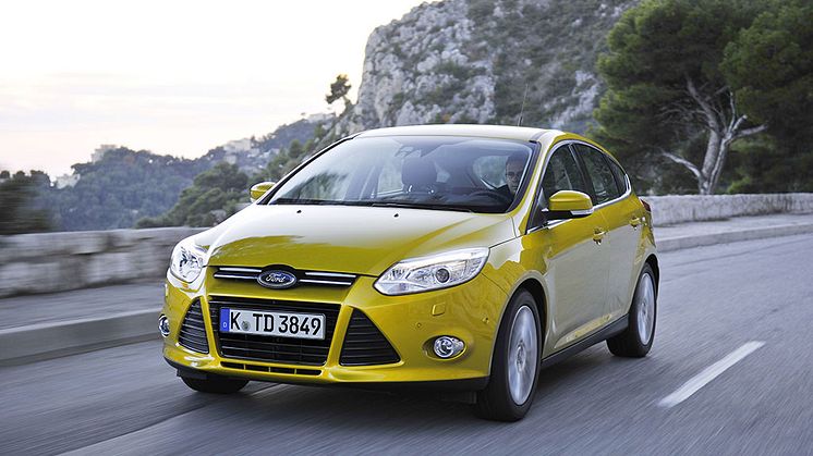 Nya Ford Focus blir den första bilen någonsin som får fyra  Euro NCAP Advanced-utmärkelser 