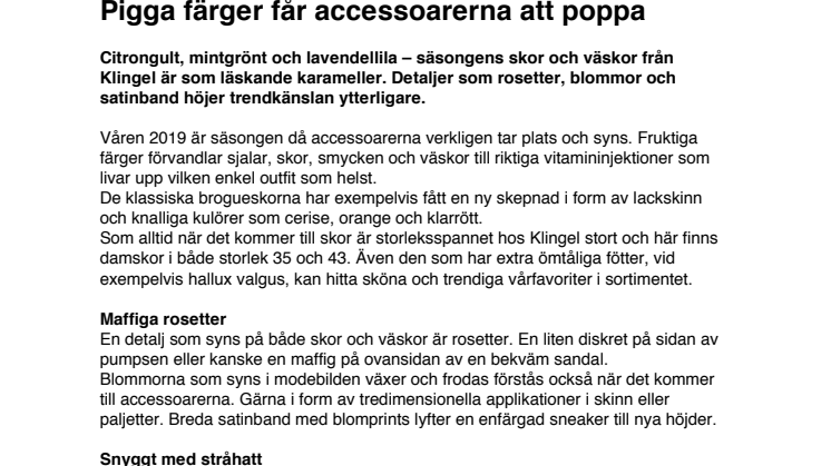  Pigga färger får accessoarerna att poppa