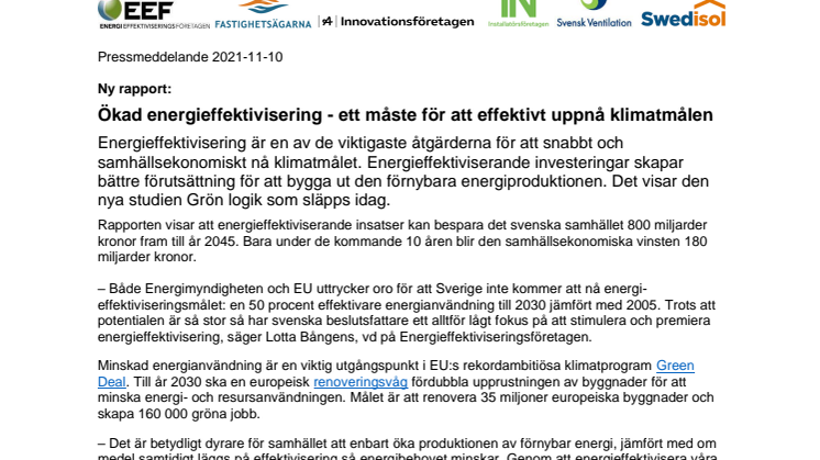 Grön Logik - Ny rapport om värdet av ökad energieffektivisering.pdf