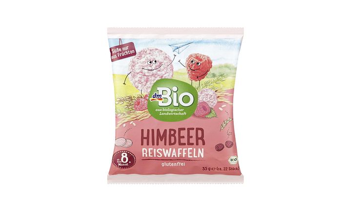 Verbraucherinformation: dm-drogerie markt ruft aus Gründen des vorbeugenden Verbraucherschutzes den Artikel „dmBio Himbeer-Reiswaffeln ab dem 8. Monat, 35 g“ zurück