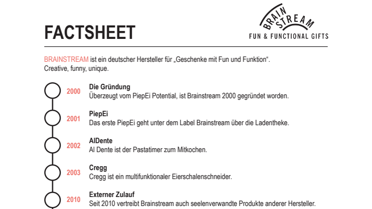Brainstream GmbH Factsheet