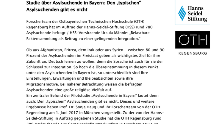 Studie über Asylsuchende in Bayern: Den „typischen“ Asylsuchenden gibt es nicht