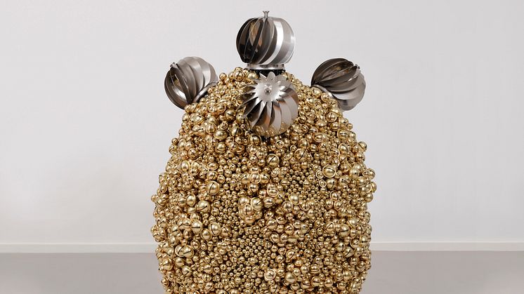Haegue Yang. Sonic Egg with Enthralling Terad – Brass Crater, 2016